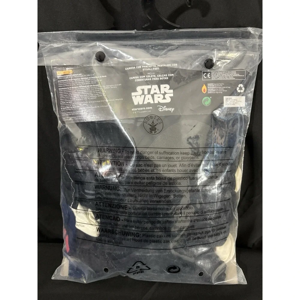 Star Wars Han Solo Kids Jedi Master Costume Cosplay Hooded Robe Outfit